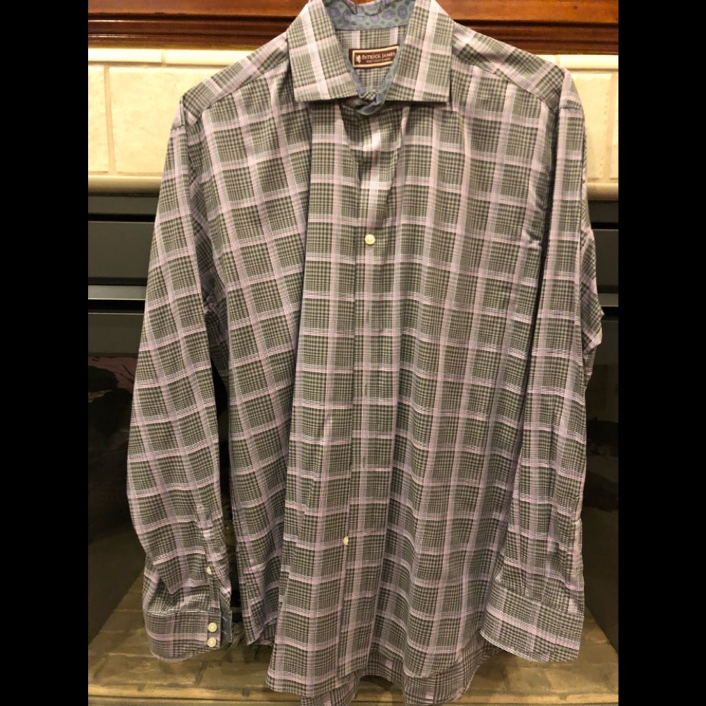 Men’s plaid dress shirt